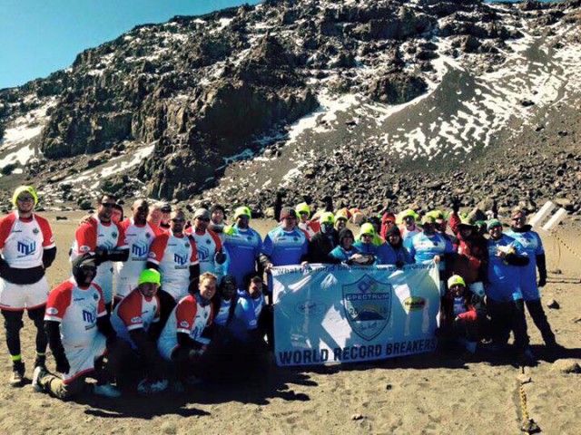 Spectrum Kilimanjaro challenge team